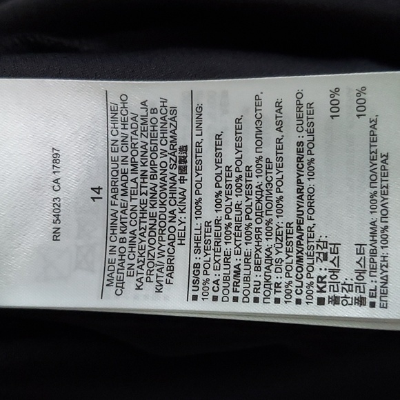 Banana Republic Black Attached Camisole Tiered Sleeveless Fluted Hem Dress Sz 14 - Picture 13 of 16